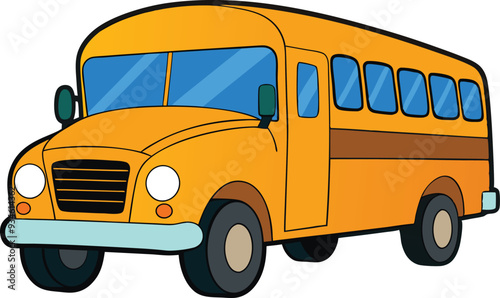 School Bus vector for back-to-school.