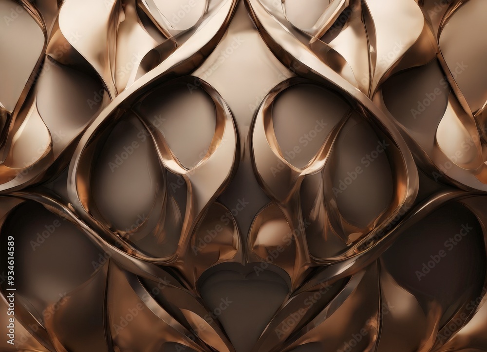 abstract background with golden curves abstract background with golden curves