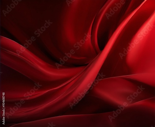 red silk fabric background