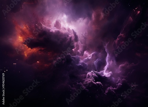 purple and red nebula space wallpaper