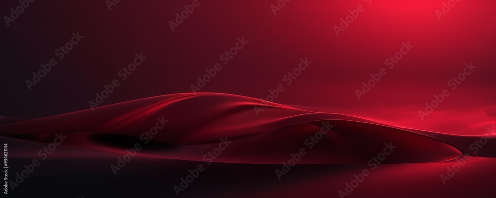 red background with curved surface red background with curved surface