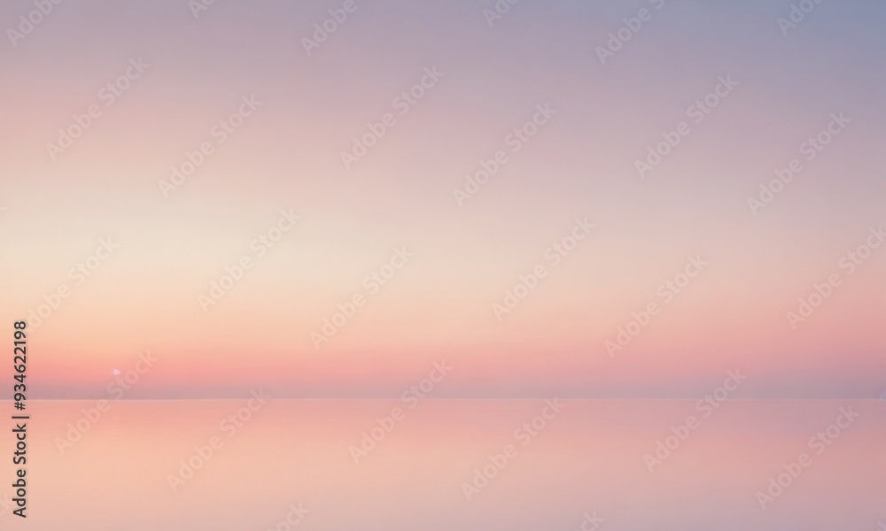 Fototapeta premium a soft gradient that transitions from light peach to pale pink, resembling the calmness of early morning skies