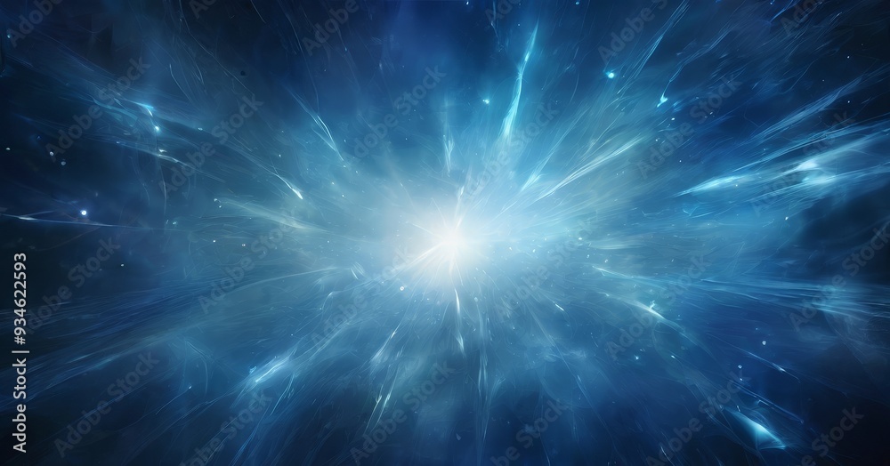 blue explosion light and stars blue explosion light and stars