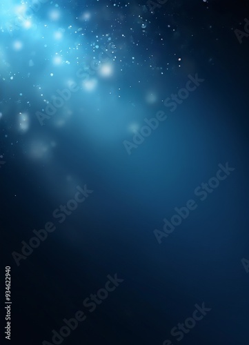 blue background with stars and light