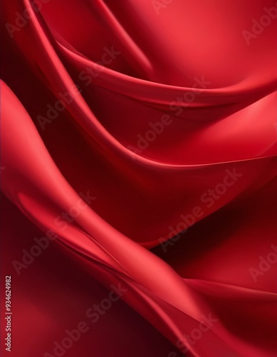 red silk fabric background