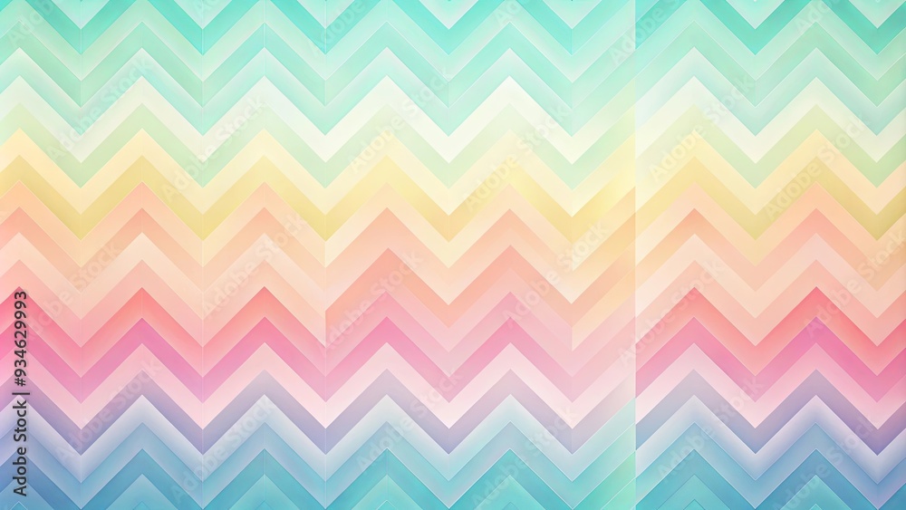 Fototapeta premium Pastel chevron gradient abstract background with geometric shapes in a smooth gradient design