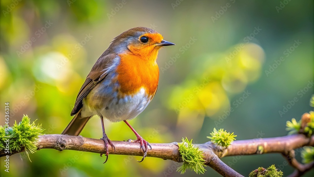 A small bird perched on a tree branch in the wild A small bird perched on a tree branch in the wild