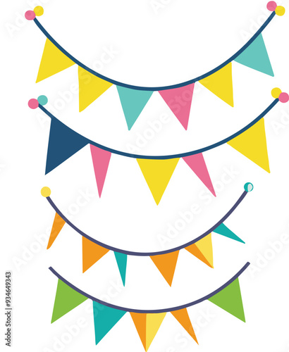 color bunting, bunting flags, flag icon, celebration, festive decoration, vector flag, colorful bunting, party icon, decorative flags, EPS 10, party banner, flag design, festive vector, celebration ve