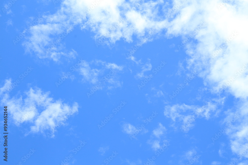 copy-space sky background with blue abstract outdoor view, white cloud summer day afternoon copy-space sky background with blue abstract outdoor view, white cloud summer day afternoon