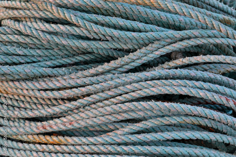 Rope in Crescent City marina, Northern California Rope in Crescent City marina, Northern California