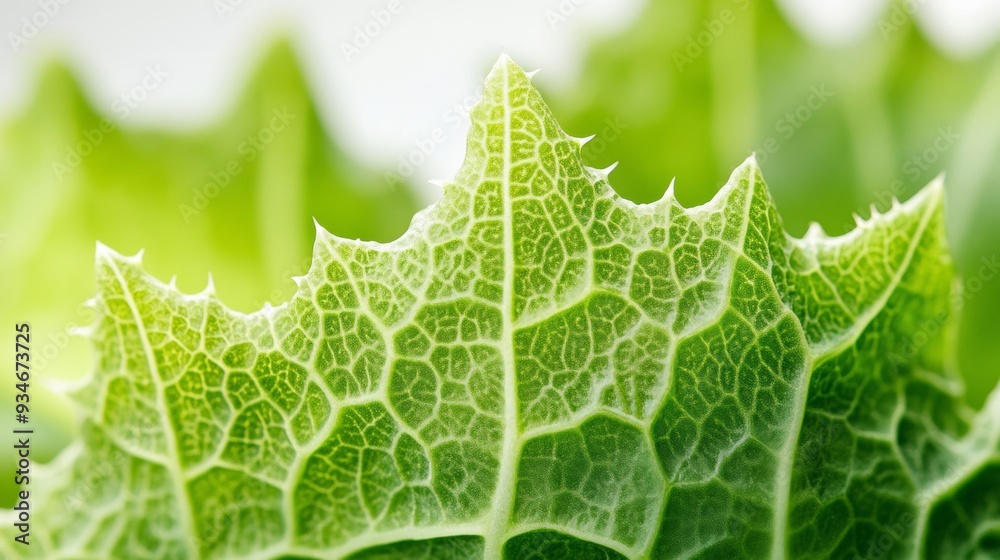 Close-up of a wild lettuce showcasing intricate textures and patterns. Close-up of a wild lettuce showcasing intricate textures and patterns.