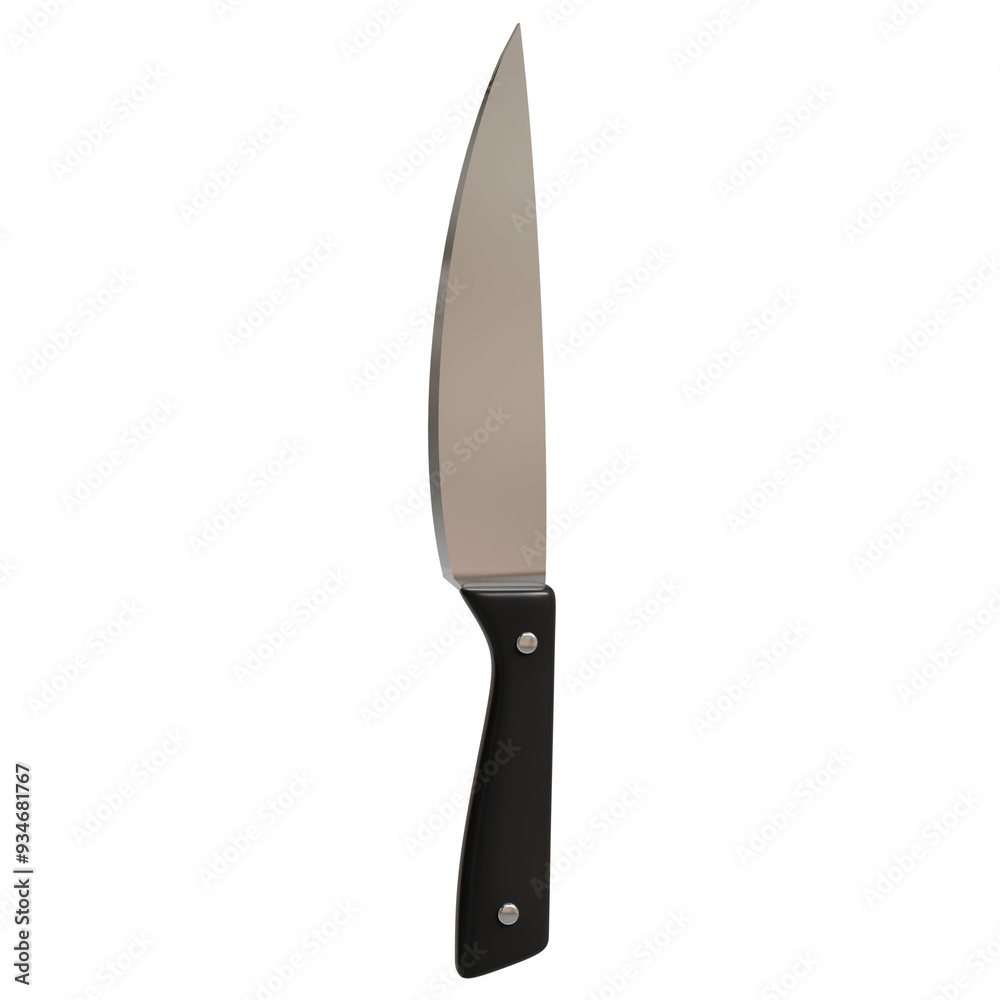 Knife. 3D illustration of kitchen set Knife. 3D illustration of kitchen set