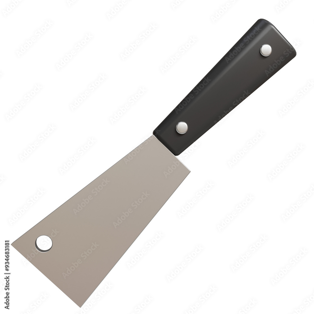 Cleaver. 3D illustration of kitchen set Cleaver. 3D illustration of kitchen set
