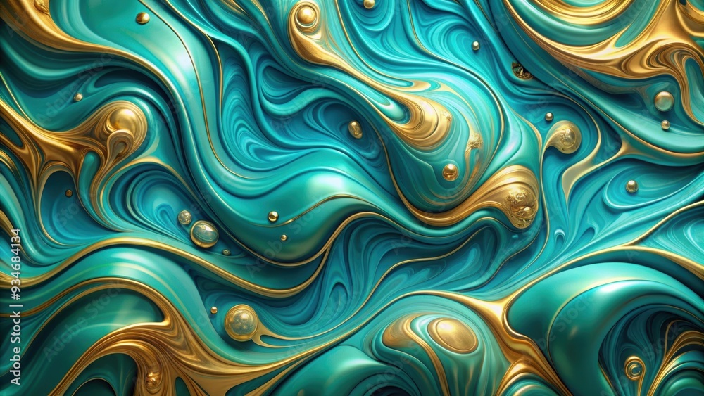 Abstract background of liquid turquoise and gold swirls , liquid, swirls, turquoise, gold, abstract, background, texture, colors Abstract background of liquid turquoise and gold swirls , liquid, swirls, turquoise, gold, abstract, background, texture, colors
