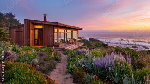 Modern Coastal Home with Stunning Sunset Views