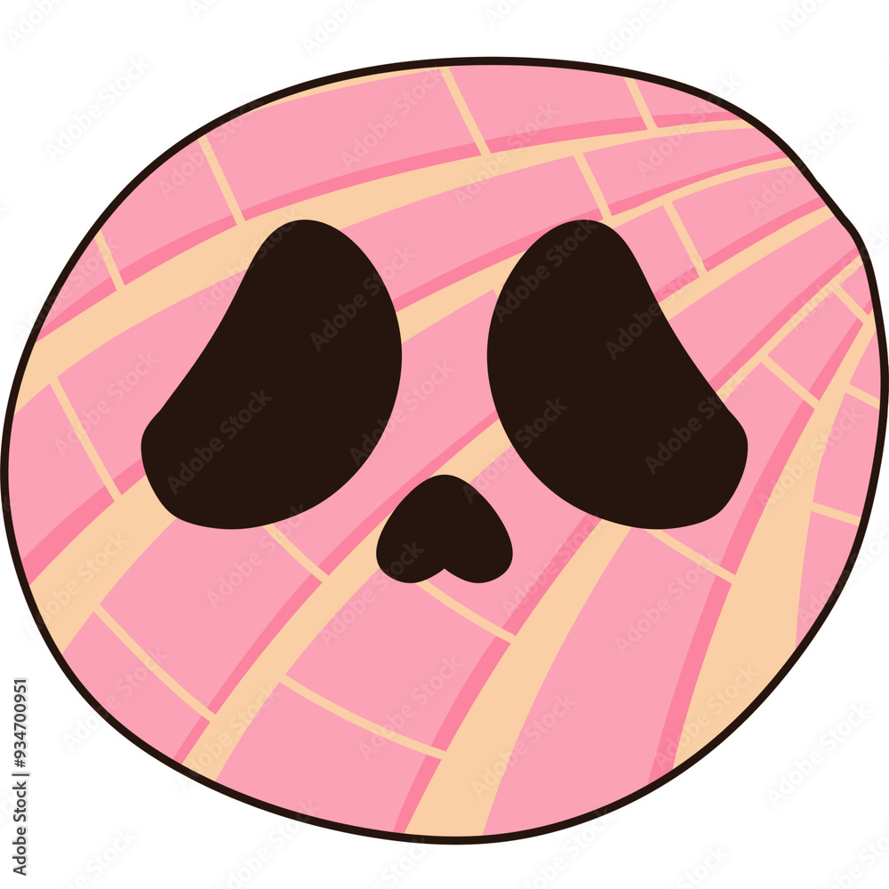 Halloween conchas clipart Mexican sweet bread illustration Halloween conchas clipart Mexican sweet bread illustration