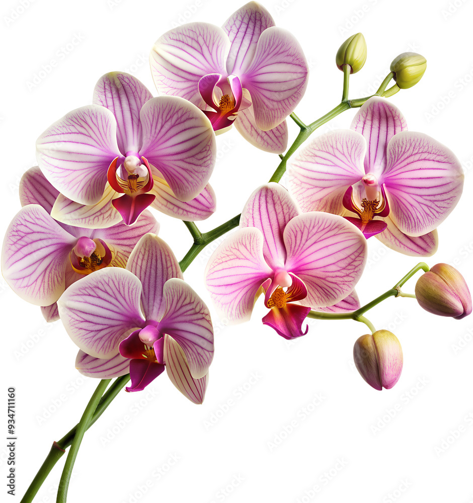 Obraz premium Tropical Plants and Flowers PNG Photo Overlays - High-Resolution Transparent Overlays Featuring Exotic Plants and Vibrant Flowers for Creating Lush, Tropical Scenes for Creative and Design Project. AI