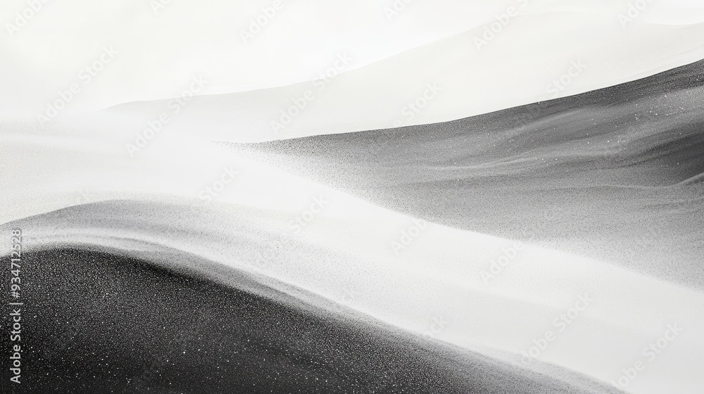 Fototapeta premium Black and white texture, texture texture, texture, wave, silk, fabric, blue, textile, satin, light, design, cloth, water, curve, smooth, pattern, soft, wallpaper, backdrop, line, vector, illustration