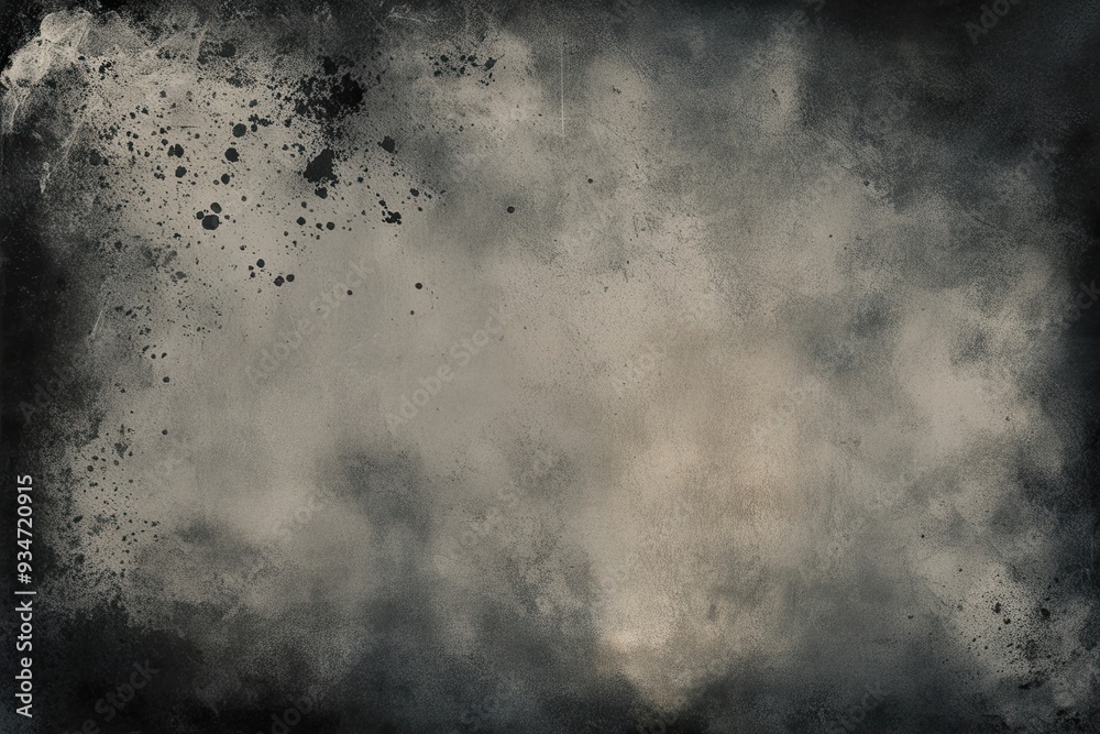 Obraz premium Weathered Photocopy Texture Backdrop with Vintage Tonal Effects and Charcoal Grain