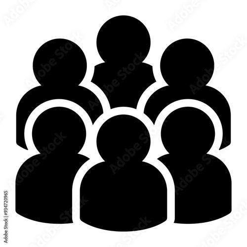 audience glyph icon