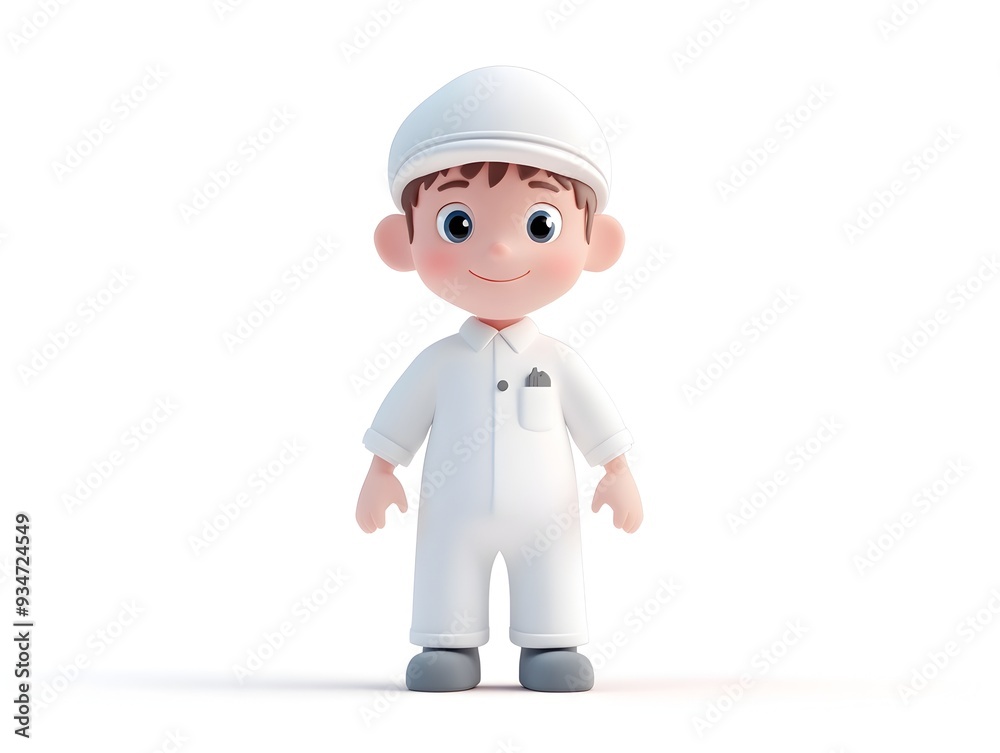 Detailed 3D Animation of a Full Body Male Character Wearing a Statistician s Uniform Standing Isolated on a White Background with No Shadows Detailed 3D Animation of a Full Body Male Character Wearing a Statistician s Uniform Standing Isolated on a White Background with No Shadows