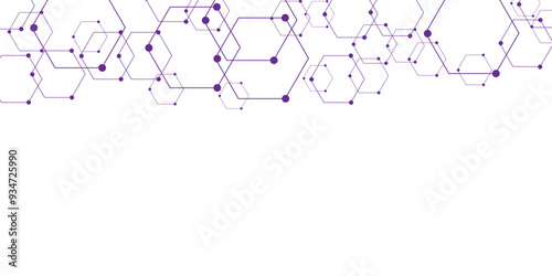 Abstract cube hexagon shape background, hexagon shape pattern innovative concept background.