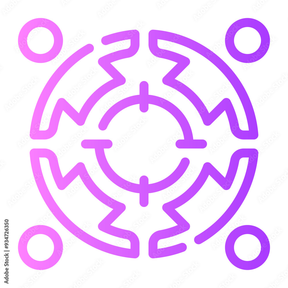focus group gradient icon