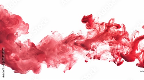 Abstract Red Ink Swirls