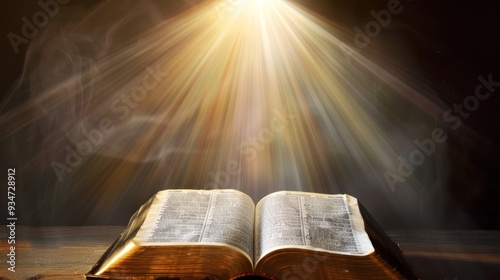 Holy Book with Divine Light