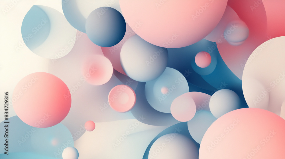 custom made wallpaper toronto digitalPastel abstract shapes with layered effects pastel background