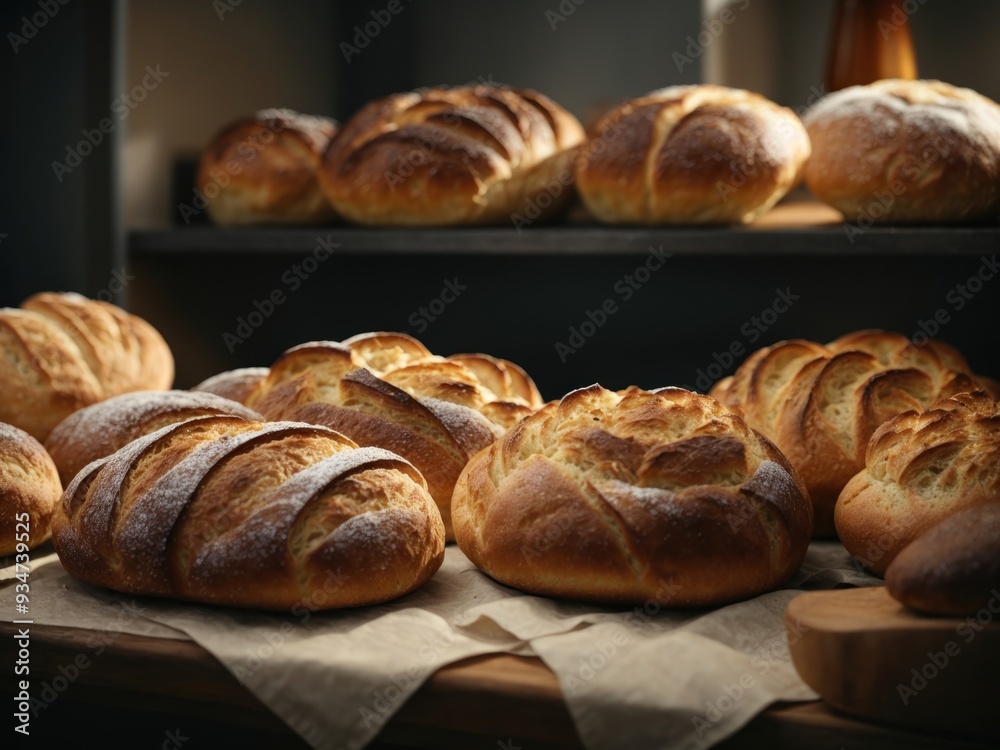 freshly baked breads on the table freshly baked breads on the table