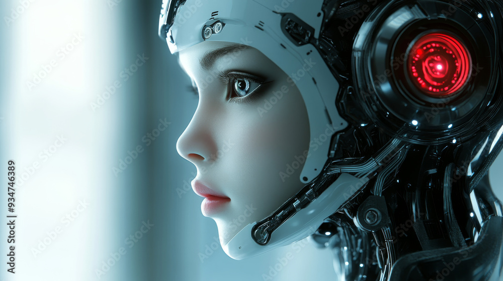 Cybernetic Humanoid Portrait