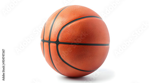 Wallpaper Mural Basketball ball isolated on white: A basketball isolated on a white background. Torontodigital.ca