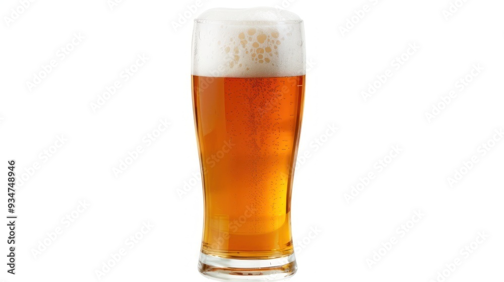 Glass of Beer with Foam Glass of Beer with Foam