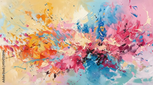 Abstract Colorful Art Painting