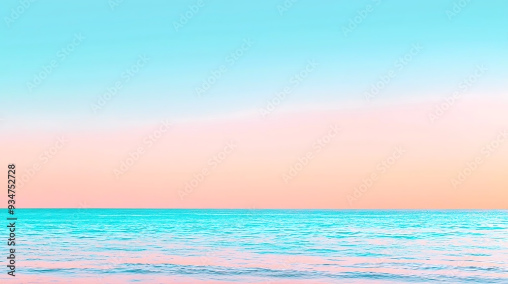 Pastel Ocean Sunset Seascape Calm Water Background Pastel Ocean Sunset Seascape Calm Water Background