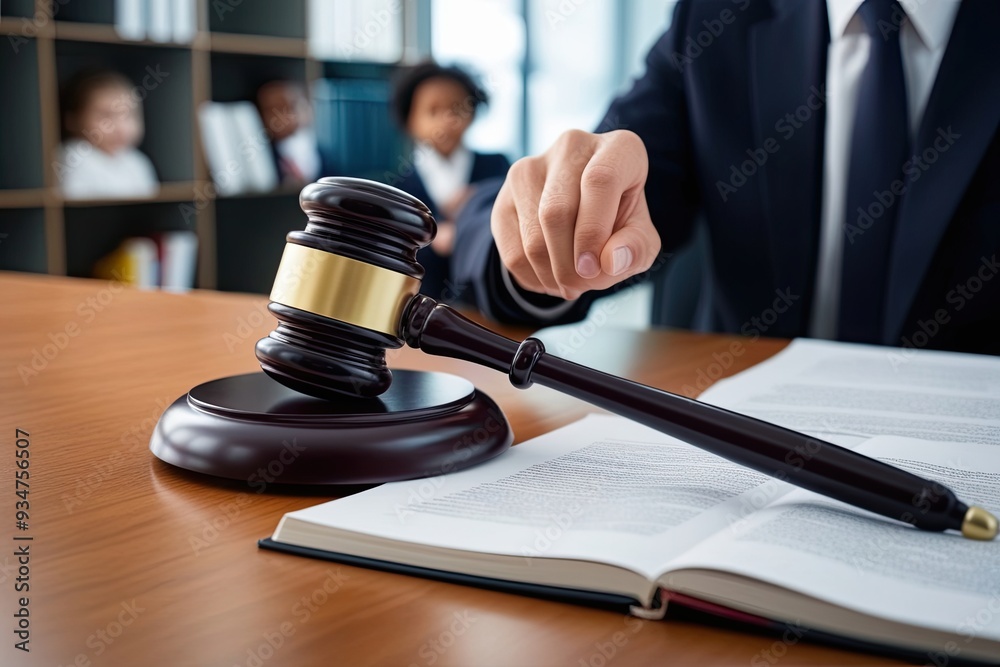 Close-Up Image of Judge Gavel Emphasizing Child Welfare and Protection of Minors Rights Close-Up Image of Judge Gavel Emphasizing Child Welfare and Protection of Minors Rights