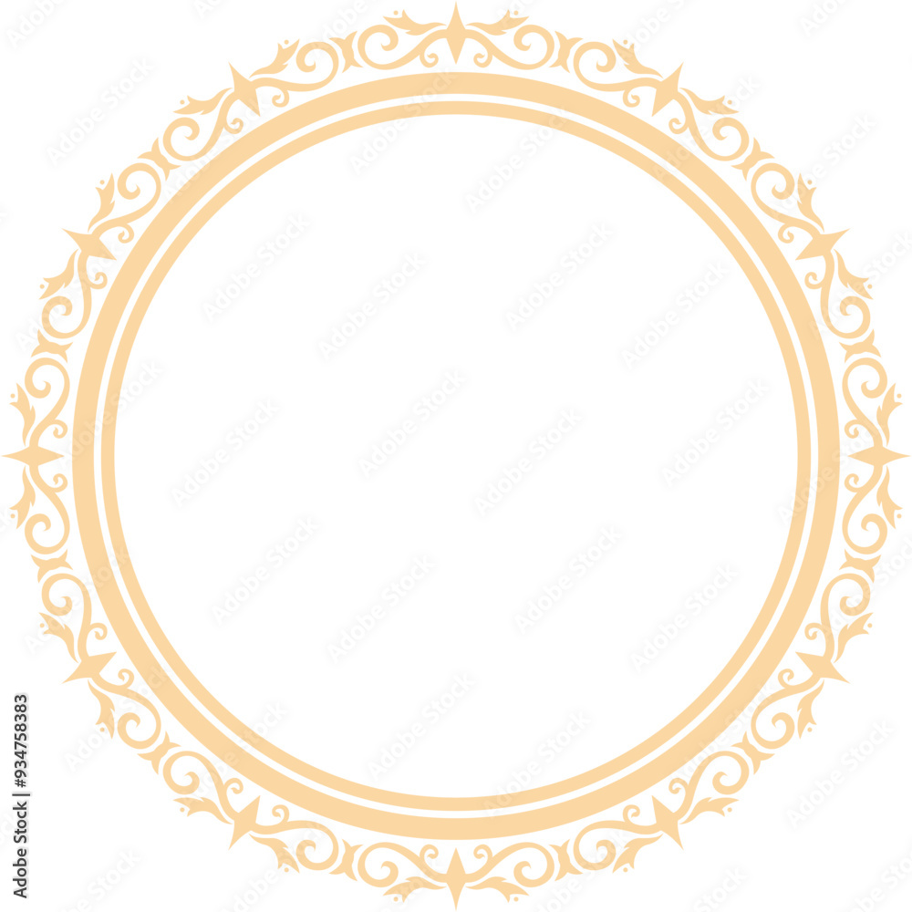 Decorative Circle Frame Elegant Element Decorative Circle Frame Elegant Element