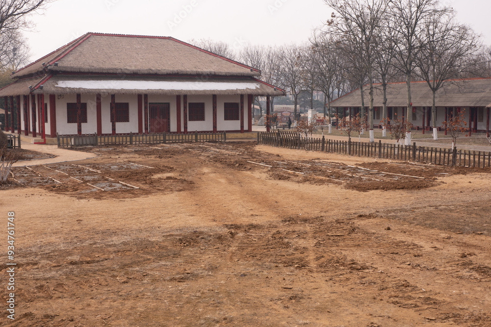 recreated Shang dynasty palace of Yinxu recreated Shang dynasty palace of Yinxu