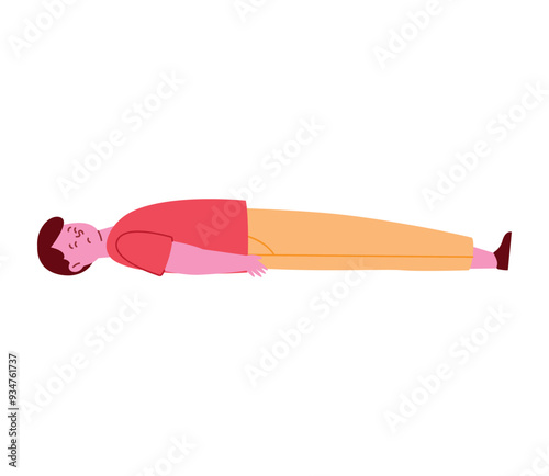 injured man cartoon on floor
