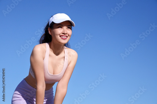 Beautiful young happy sport...
