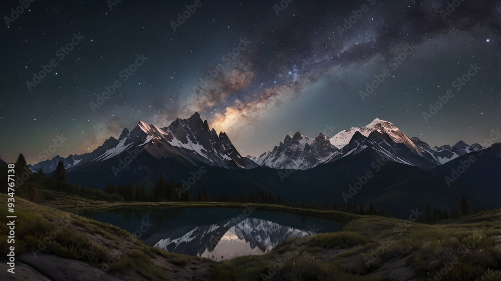 The Galaxy Above: Mountains Under the Milky Way The Galaxy Above: Mountains Under the Milky Way