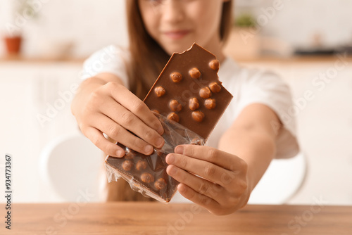 Cute little happy girl with...