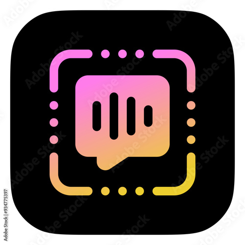 Editable speech recognition, voice scan vector icon. AI technology, artificial intelligence. Part of a big icon set family. Perfect for web and app interfaces, presentations, infographics, etc