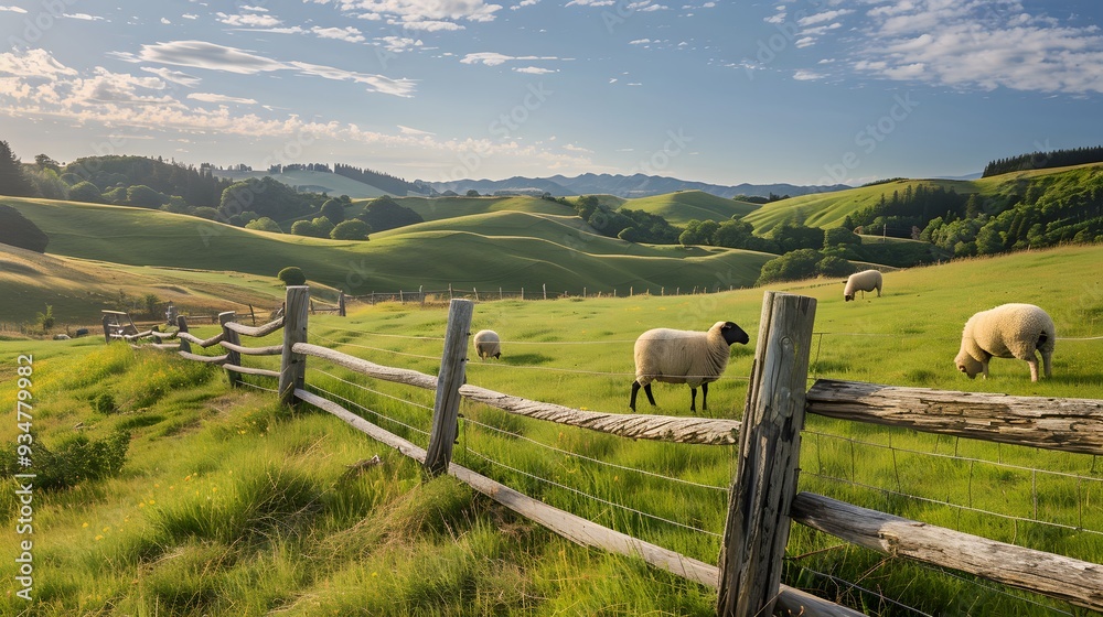 Obraz premium Sheep on pasture. 