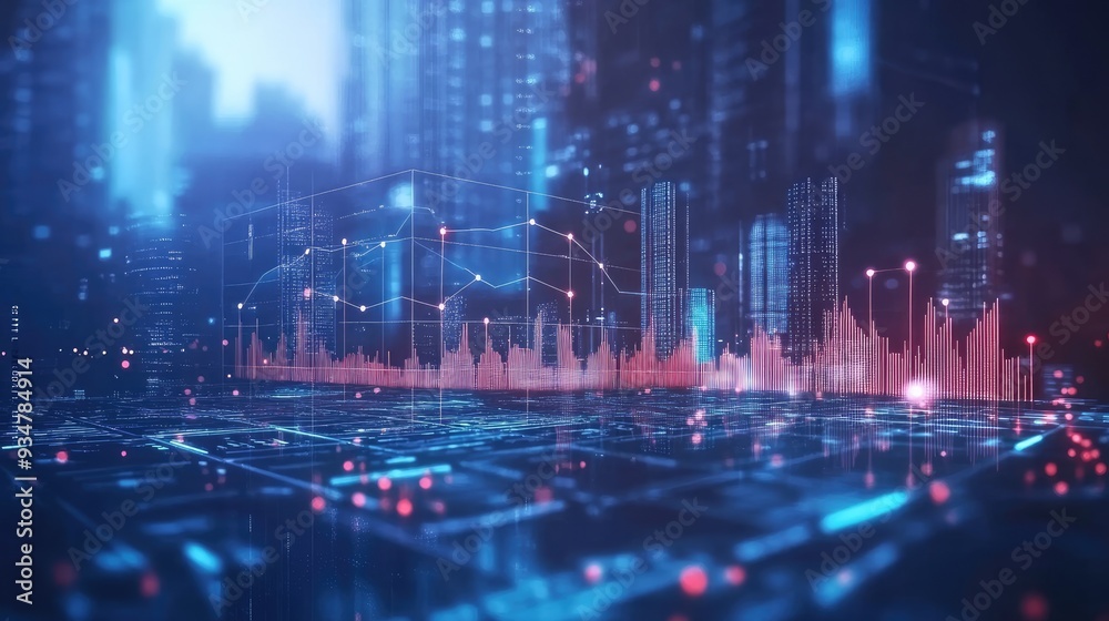 Stock Market and Forex Trading Graph Background with Financial Data Stock Market and Forex Trading Graph Background with Financial Data