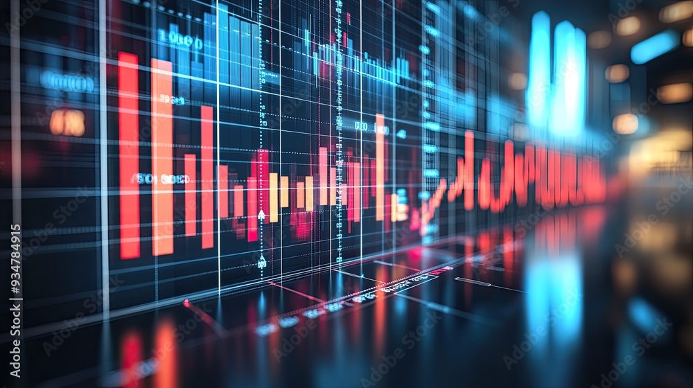Stock Market and Forex Trading Graph Background with Financial Data Stock Market and Forex Trading Graph Background with Financial Data