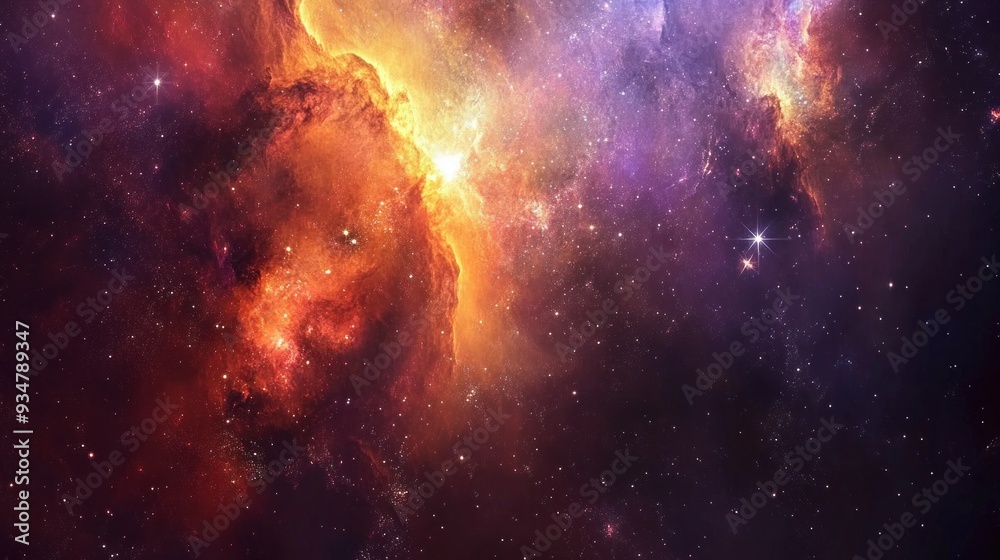 Naklejka premium galaxy and space