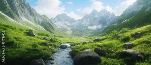 Serene Mountain Stream