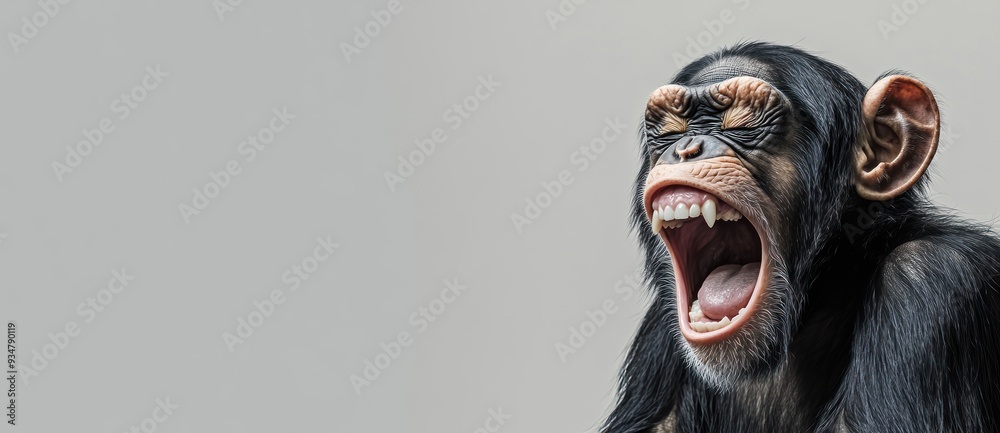 Chimpanzee Yawning Chimpanzee Yawning
